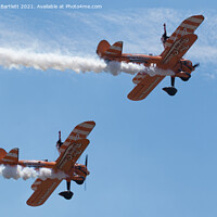 Buy canvas prints of AeroSuperBatics Wing Walkers at Wales National Airshow, Swansea, UK. by Andrew Bartlett