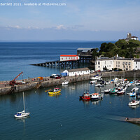 Buy canvas prints of Sunny afternoon at Tenby, Pembrokeshire, West Wales, UK by Andrew Bartlett