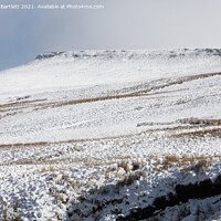 Buy canvas prints of Brecon Beacons covered in snow, South Wales, UK by Andrew Bartlett