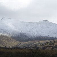 Buy canvas prints of Snow at the Brecon Beacons, South Wales, UK by Andrew Bartlett