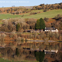 Buy canvas prints of Brecon Mountain Railway at Pontsticill Reservoir by Andrew Bartlett