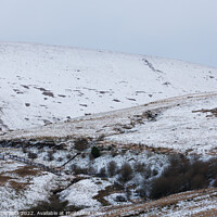 Buy canvas prints of Snow at Storey Arms, Brecon Beacons, South Wales, UK.   by Andrew Bartlett