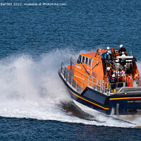 Buy canvas prints of Tenby Lifeboat at launch, Pembrokeshire UK. by Andrew Bartlett