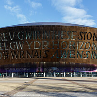 Buy canvas prints of Wales Millennium Centre at Cardiff Bay by Andrew Bartlett