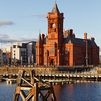 Buy canvas prints of Pierhead Building at Cardiff Bay, South Wales, UK by Andrew Bartlett