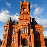 Buy canvas prints of Pierhead Building at Cardiff Bay, South Wales, UK. by Andrew Bartlett