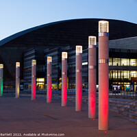 Buy canvas prints of Cardiff Bay, Roald Dahl Plass at night by Andrew Bartlett