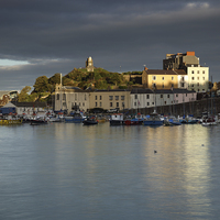 Buy canvas prints of Sunset of Tenby Harbour by Andrew Bartlett