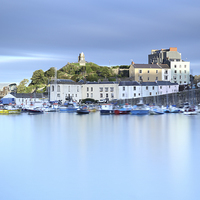 Buy canvas prints of  Sunset at Tenby Harbour. by Andrew Bartlett