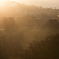 Buy canvas prints of Sunrise at Cefn Coed, Merthyr Tydfil, UK. by Andrew Bartlett