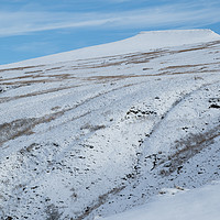 Buy canvas prints of Brecon Beacons covered in snow by Andrew Bartlett