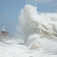 Buy canvas prints of Porthcawl storm by Andrew Bartlett