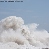 Buy canvas prints of Porthcawl during Storm Hannah by Andrew Bartlett