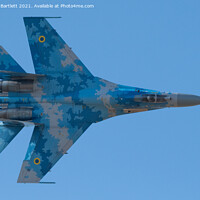 Buy canvas prints of Sukhoi Su27p Flanker Ukrainian Air Force by Andrew Bartlett