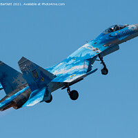Buy canvas prints of Sukhoi Su27p Flanker by Andrew Bartlett