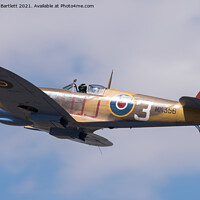 Buy canvas prints of The Battle Of Britain Memorial Flight MK356 Spitfire by Andrew Bartlett