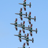Buy canvas prints of The Frecce Tricolori  by Andrew Bartlett