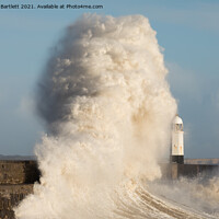 Buy canvas prints of Porthcawl waves 11 March '20 by Andrew Bartlett