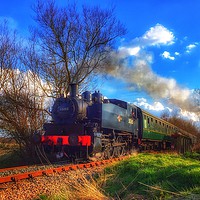 Buy canvas prints of The Kent and East Sussex Railway train .  by Framemeplease UK