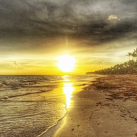 Buy canvas prints of Punta Cana Sunset in Dominican Republic  by Framemeplease UK