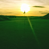 Buy canvas prints of Golf Sunset  by Framemeplease UK