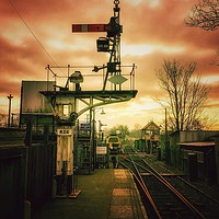 Buy canvas prints of  Rolvenden Train Station  by Framemeplease UK