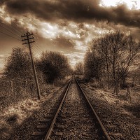 Buy canvas prints of The Train line  by Framemeplease UK