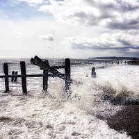 Buy canvas prints of The splash at Rye Bay. by Framemeplease UK