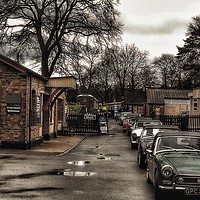 Buy canvas prints of Classic cars at station  by Framemeplease UK