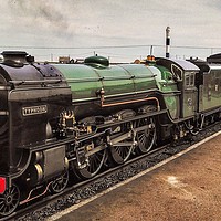 Buy canvas prints of No7 Typhoon at the New Dungeness station  by Framemeplease UK