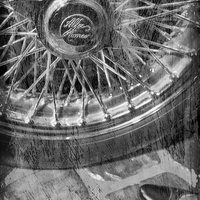 Buy canvas prints of Wheel of an old car. by Andrey  Godyaykin