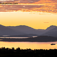 Buy canvas prints of Loch Lomond sunset by Kay Roxby