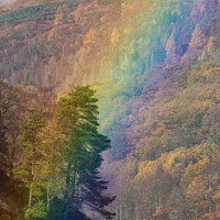 Buy canvas prints of Loch Katrine rainbow by Kay Roxby