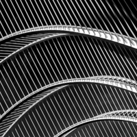 Buy canvas prints of Arching steel pattern by Stephen Giles