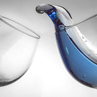 Buy canvas prints of Wine glass fluid motion by Sebastien Coell