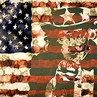 Buy canvas prints of Uncle Sam USA Flag by Sebastien Coell