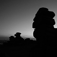 Buy canvas prints of Dartmoor Great Staple Tor by Sebastien Coell