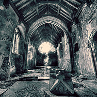 Buy canvas prints of Ruined church by Sebastien Coell