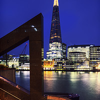 Buy canvas prints of Framing the Shard  by Sebastien Coell
