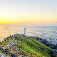 Buy canvas prints of Start point lighthouse in the South hams at sunris by Sebastien Coell
