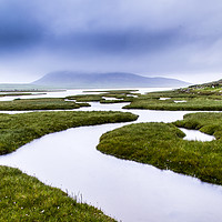 Buy canvas prints of The Rodel marsh on the Isle of Harris on the Scott by Sebastien Coell