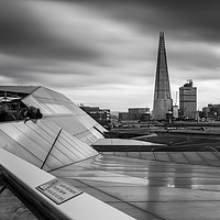 Buy canvas prints of Lines at the Shard  by Sebastien Coell