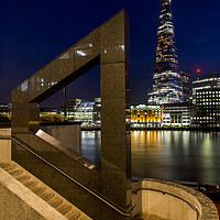 Buy canvas prints of The Shard across the Thames.. by Sebastien Coell