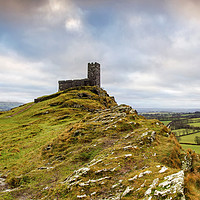 Buy canvas prints of Church with a view - Brentor.. by Sebastien Coell