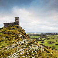 Buy canvas prints of Church with a view - Brentor.. by Sebastien Coell