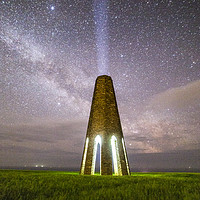 Buy canvas prints of Daymark at night by Sebastien Coell
