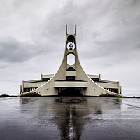 Buy canvas prints of Stykkisholmskirkja Church by Sebastien Coell