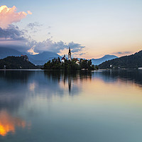 Buy canvas prints of Lake Bled slovenia photo by Sebastien Coell
