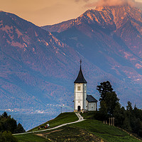 Buy canvas prints of St Primoz slovenia alps by Sebastien Coell