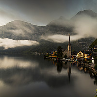 Buy canvas prints of Hallstatt Austria lake by Sebastien Coell